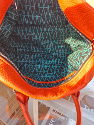 Bolso Bimba y Lola naranja piel