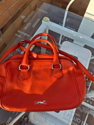 Bolso Bimba y Lola naranja piel