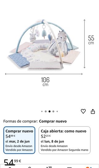 MoMi PASTEL Arco de Juego con Colchoneta