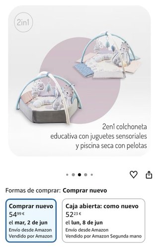 MoMi PASTEL Arco de Juego con Colchoneta