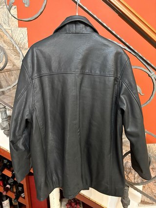 Giacca in vera pelle vintage doppio petto