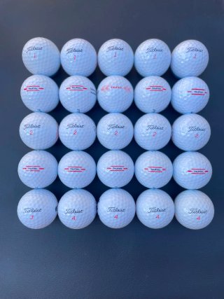 25 Palline da Golf Titleist TruFeel Perla