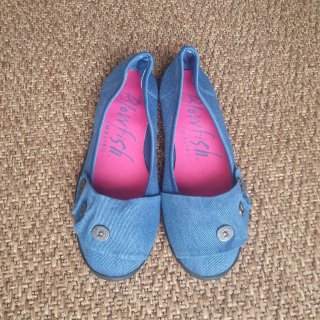 Zapatos planos bailarinas Blowfish, azules, 39
