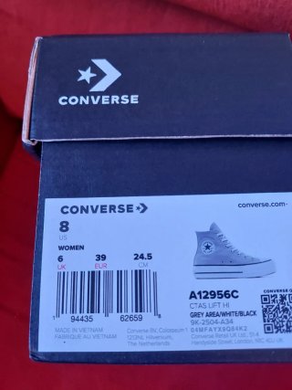 Zapatillas Converse Plataforma Grises Talla 39