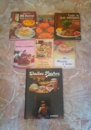 Lote de libros de recetas y postres 2 fotos
