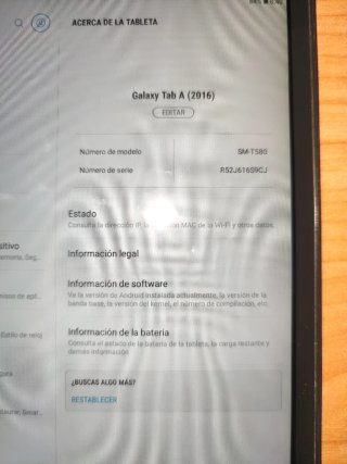 Tablet Samsung Galaxy  A6 Negra + Tarjeta microSD