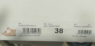 Sandalias cuña Farrutx Talla 38 No conservo caja