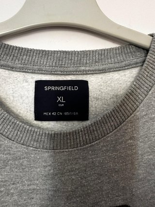 Sudadera Springfield Gris Talla XL