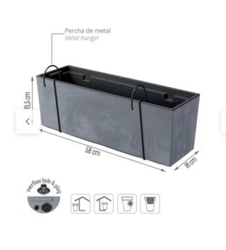 Jardineras con plantas