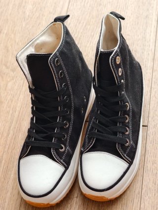 Zapatillas lona altas negras talla 41