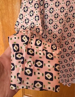 Camisa Zara Estampado Vintage Multicolor