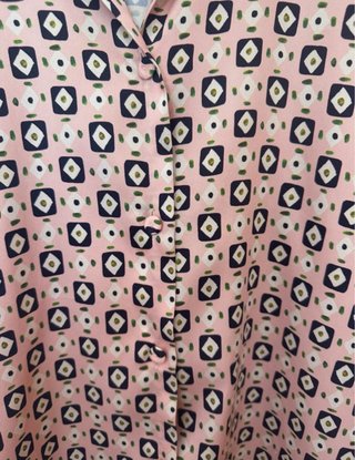Camisa Zara Estampado Vintage Multicolor