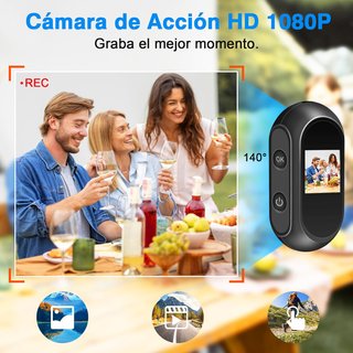 Cámara Deportiva Acción Negra Nueva