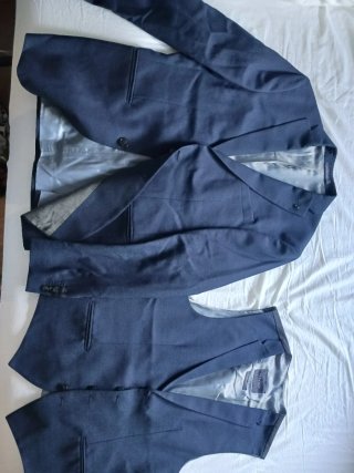 Traje 3 Piezas Zara Hombre Azul