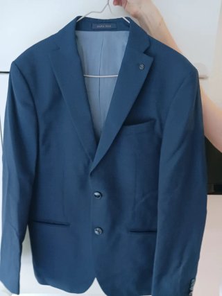 Traje 3 Piezas Zara Hombre Azul