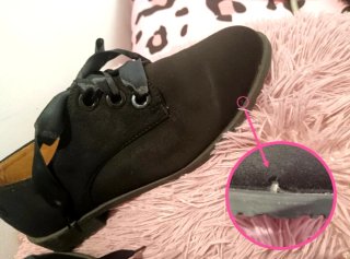 Zapatos de ante con cordones de satén Hush Puppies