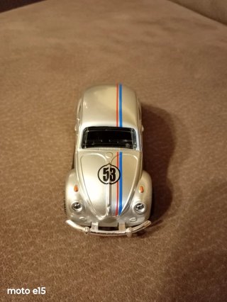Maggiolino Herbie 53 Volkswagen Argento 1/43