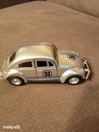 Maggiolino Herbie 53 Volkswagen Argento 1/43