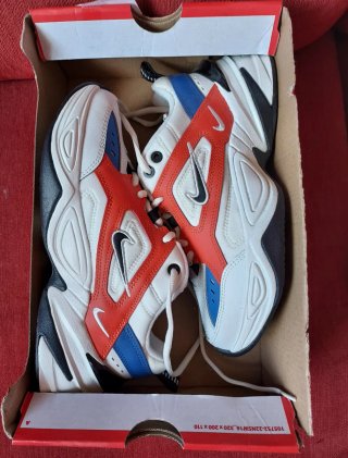 Zapatillas Nike M2K Tekno Naranja Blanco