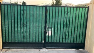 Portón de hierro para campo