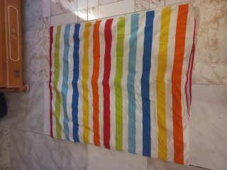 Funda nórdica y edredón rayas ideal 1x1m cama niño