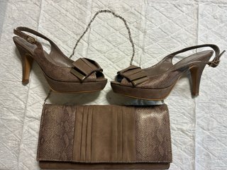 Conjunto bolso y zapatos de fiesta a juego