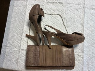 Conjunto bolso y zapatos de fiesta a juego