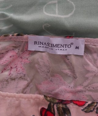 Abito Rinascimento tg M fantasia floreale