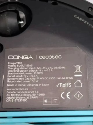 Aspiradora Cecotec Conga Y100