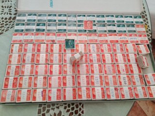 Lote Masivo de 9400 Sellos Usados de Franco
