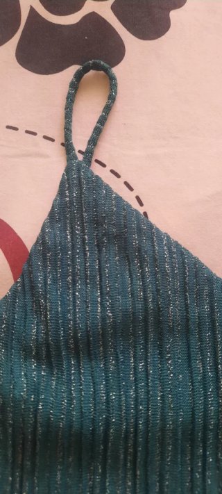 Vestido de tirantes plisado