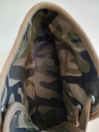 Sneakers alte tela taglia 44