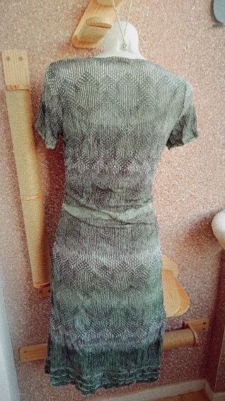 Vestido verde estampado talla única