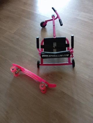 Easy Roller y Patinete Rosa