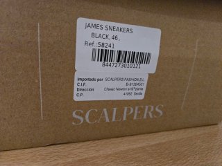 Zapatillas Scalpers Negro Blanco T46