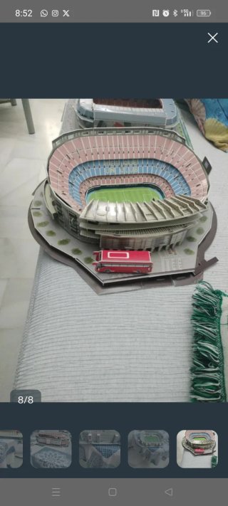 Maqueta Camp Nou,Wanda y Málaga