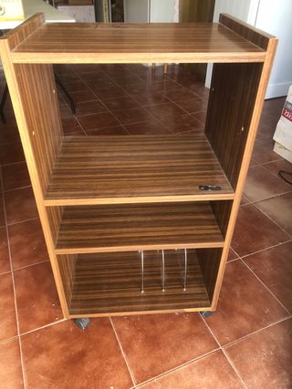 Mueble auxiliar madera y metal