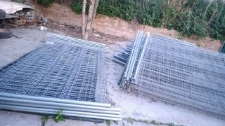 Vallas de obra metálicas