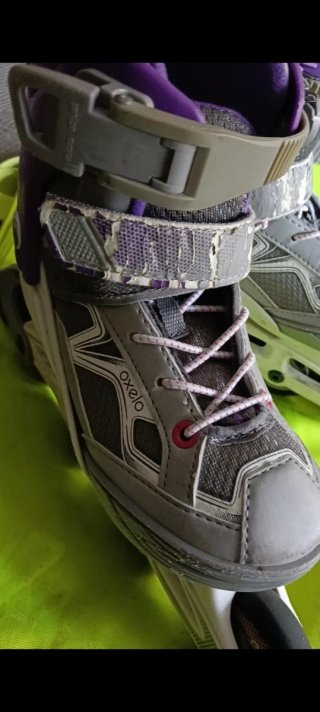 Pattini Oxelo Decathlon Viola/Grigio 29/32