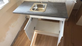 Mueble cocina con fregadero y encimera