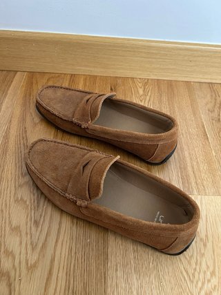 Mocasines Unit Serraje Marrón Camel Talla 40