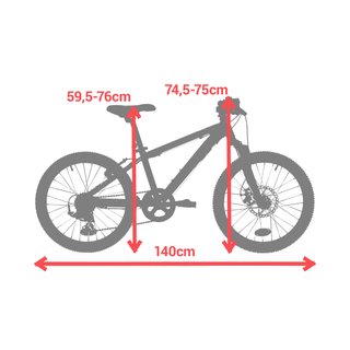 Bicicleta niños 20 pulgadas aluminio Rockrider ST 900 rojo