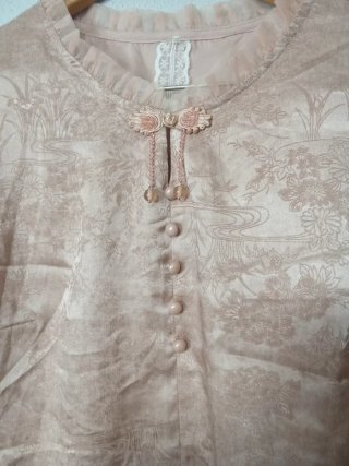 Vestido Blusa Rosa y Negro Talla XXL