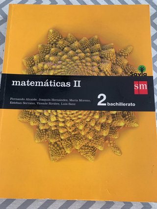 Matemáticas II 2 Bachillerato
