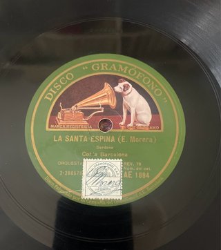 Disco pizarra Sardana Enric Morera