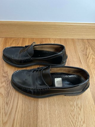 Mocasines piel Unit negros talla 40
