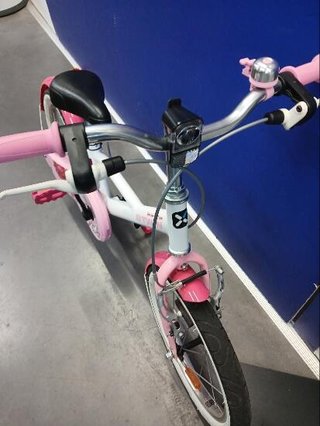 Bicicleta niños 16 pulgadas Btwin 500 Doctor Girl blanca