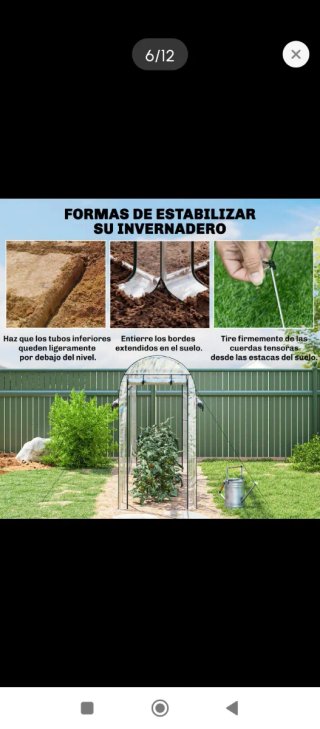 Invernadero de jardín 4 niveles