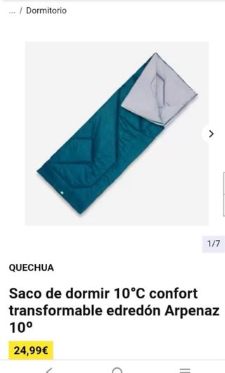 2 Sacos de dormir Quechua  50€ a 30€