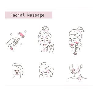 Kit Rodillo Facial Cuarzo Rosa MoValues